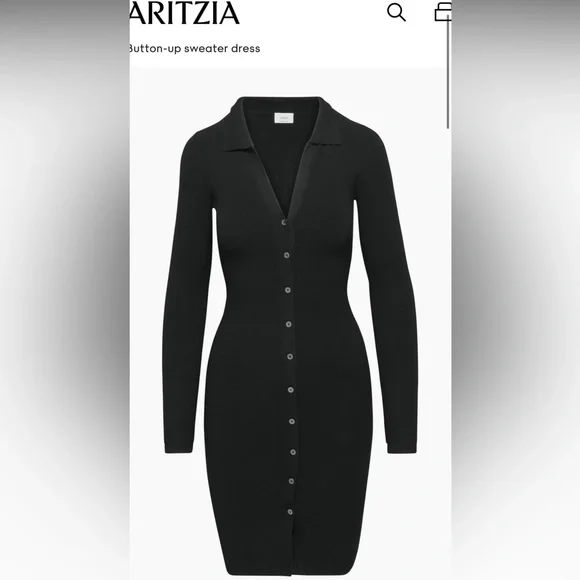 knee length dresses for ladies Aritzia wilfred black mtonymie dress, size xxs (loose fit) *new with   Belle Boutique Consignment